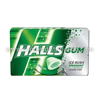 Halls Gum Spearmint 18 g