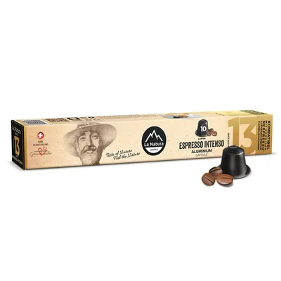 Kapsule Espresso Intenso La Natura Alu Coffe 10 Caps Bag