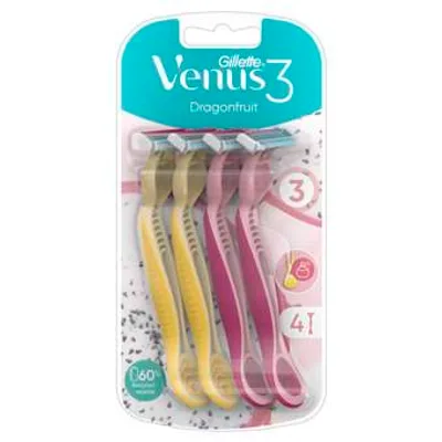 Aparat Za Brijanje Jedn. Venus Plus Dragonfruit 3seč P&g 4 kom