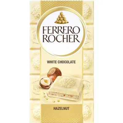 Ferrero Rocher Cokolada Mlecna Bela 90 g