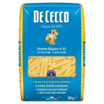 Pasta Penne Rigate De Cecco 500 g
