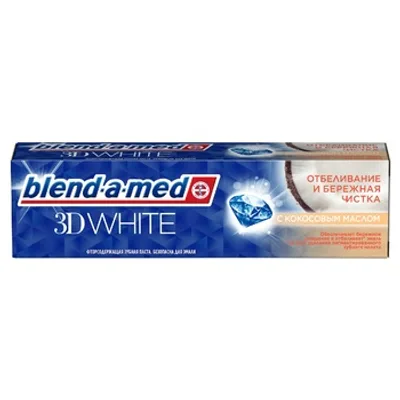 Blenda-A-Med 3d White Whitening And Gentle Cleaning Coconut 100 ml