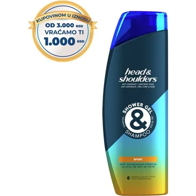 Šampon Sport H&s 360 ml
