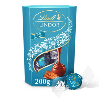 Bombonjera Cornet Salted Caramel Lindor 200 g