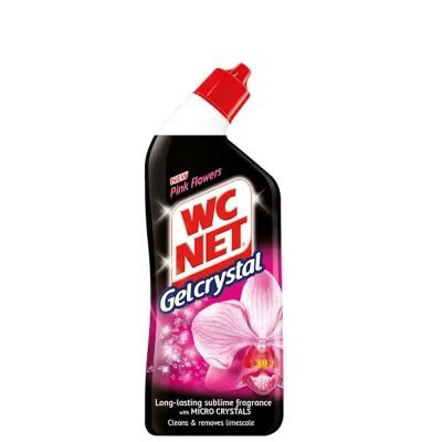 Wc Net Cristal Gel Pink Flowers 750 ml
