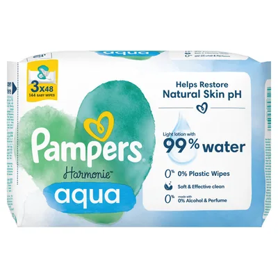 Pampers Vl Maramice Harm Aqua Pf 3x48/1 Pam