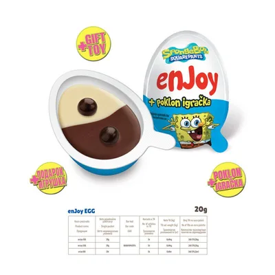 Jaje Cokoladno Sundjer Bob 20 g
