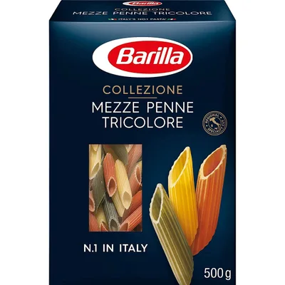 Barilla Testenina Penne Tricolore 500 g