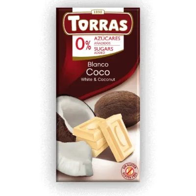 Čokolada Torras Bela Čokolada Sa Kokosom 75 g