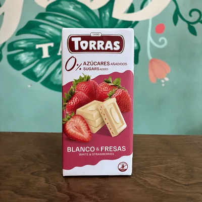 Čokolada Torras Bela Sa Jagodama 75 g