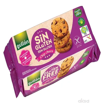 Keks Gullon Chip Ch No Ad Sug130g 130 g