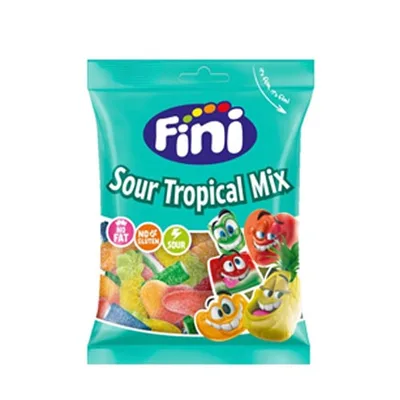 Bombone Gumene Fini Sour Tropical Mix 90 g