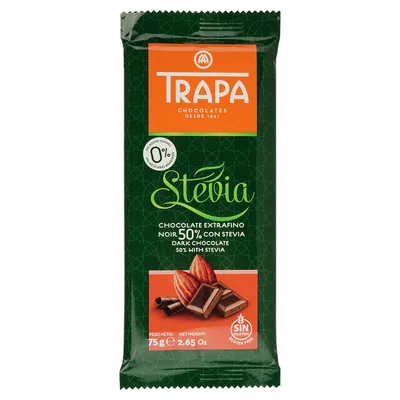 Čokolada Lešnik Stevia Trapa 75 g