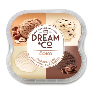 Dream & Co Sladoled Cokolada 1 L