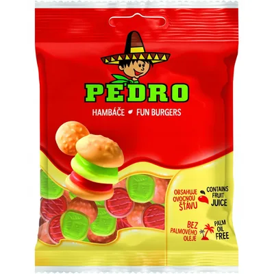 Bombone Gumene Pedro Burger Fini 80 g