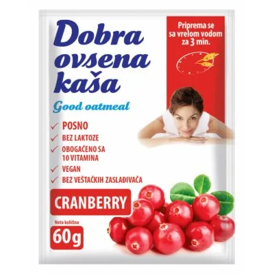 Dobra Ovsena Kasa Brusnica 60 g