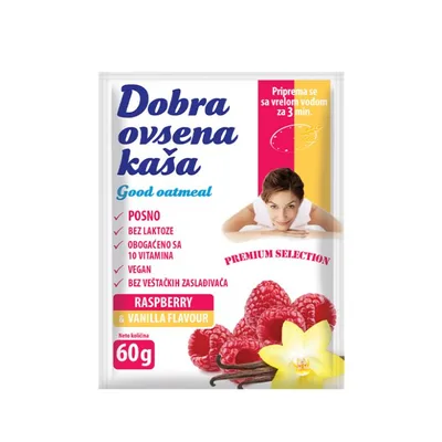 Dobra Ovsena Kaša Sa Malinom Mogador 60 g