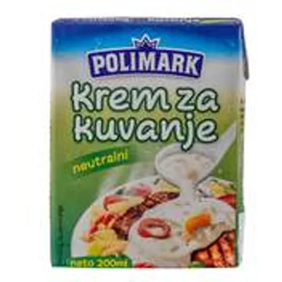 Krem Za Kuvanje Polimark Na Bazi Biljnih Masti 200 ml