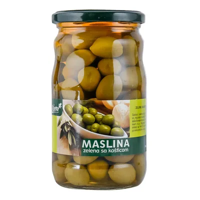Maslina Zelena Sa Kosticom Tegla Ecofoo 314 g