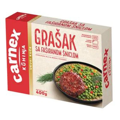 Carnex Gotovo Jelo Fasirana Snicla Sa Graskom 400 g