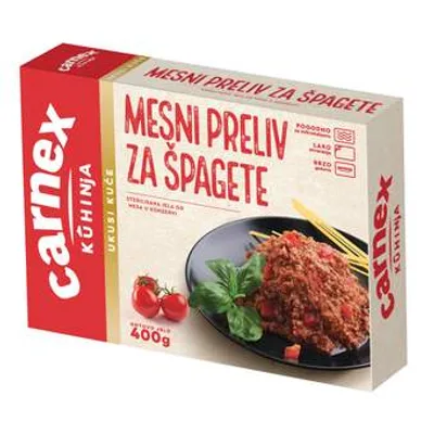Carnex Mesni Preliv Za Spagete 400 g