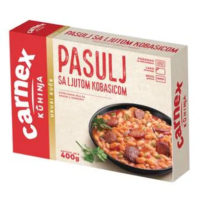 Carnex Gotovo Jelo Pasulj Sa Ljutom Kobasicom 400 g