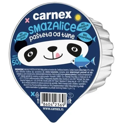 Carnex Pasteta Tuna Smazalice 50 g