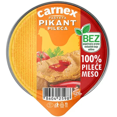 Carnex Pašteta Pileća Pikant 50 g
