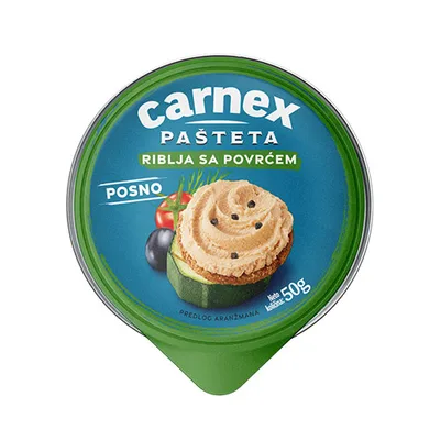 Carnex Riblja Past. Povrce 50 g