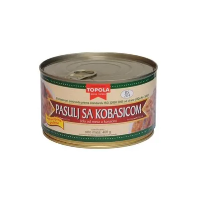 Gotovo Jelo Pasulj Sa Kobasicom Im Topola 400 g