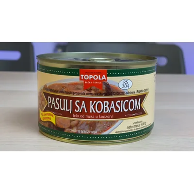 Gotovo Jelo Topola Pasulj Sa Slaninom 400 g