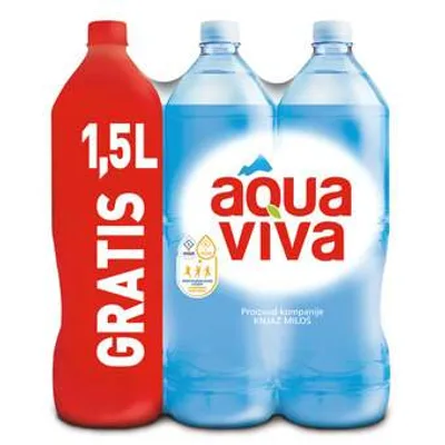 Aqua Viva Voda 5 1gratis Knjaz Miloš 1,5 L
