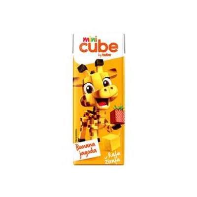 Knjaz Miloš Sok Mini Cube By Tube Banana I Jagoda 200 ml
