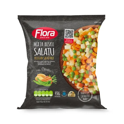 Del Smrznuto Povrce Flora Ruska Salata 1 kg