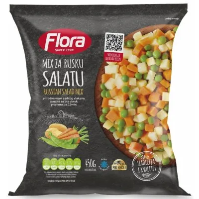 Smrznuto Povrće Ruska Salata Flora 450 g