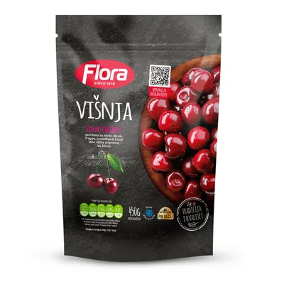 Delistirano Smrznuto Voce Flora Visnja 450 g
