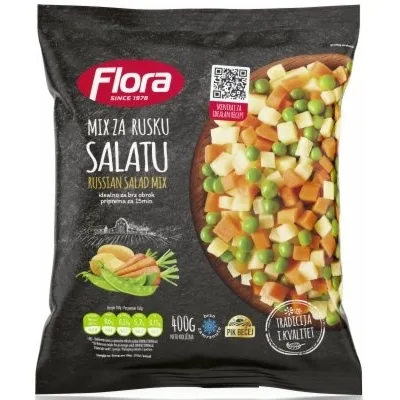 Delistirano Smrznuto Povrce Flora Ruska Salata 400 g