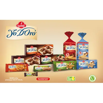 Bambi Napolitanke Yo Doro Kakao Vanila Lesnik 200 g