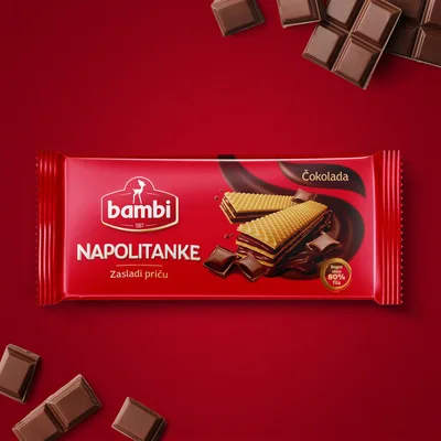 Bambi Napolitanka Mlecni Fil Yo Doro 120 g