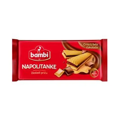 Bambi Keks Napolitanka Bela I Crna Cokolada 185 g
