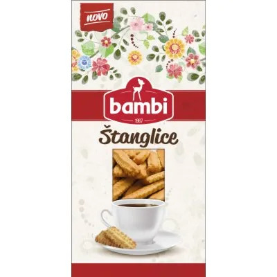 Bambi Keks Stanglice Rum Prelivene 350 g