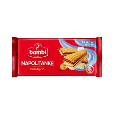 Bambi Keks Napolitanka Mleko I Lesnik 185 g