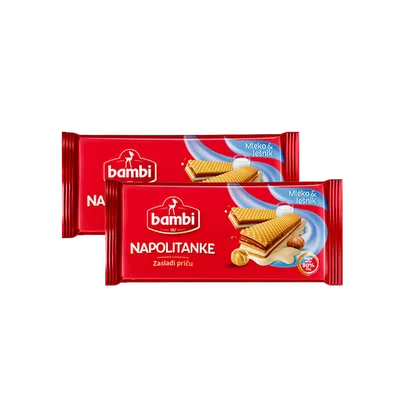 Bambi Keks Napolitanka Mleko Lesnik Set 370 g