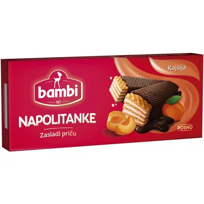 Bambi Napolitanka Kajsija 140 g