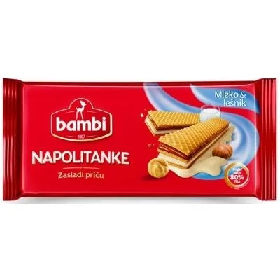 Bambi Napolitanka Mleko Lesnik I Cokolada 185 g