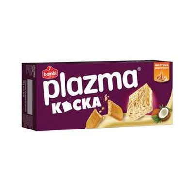 Bambi Keks Vafel Plazma Kocka Prelivena Belom Čokoladom 130 g