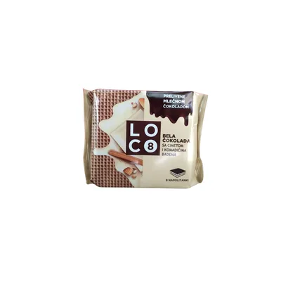 Bambi Napolitanka Loco Bela Cokolada I Badem 115 g