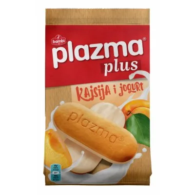 Plazma Keks Plus Kajsija Jogurt Bambi 100 g