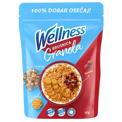 Well.Granola Brusnica 60 g