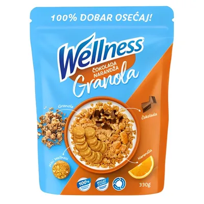 Well.Granola Narandza I Cokolada 330 g